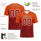 Custom Orange Brown Fade Fashion Brown Personalized Authentic Football Jersey FBJ02-bc0f0c8